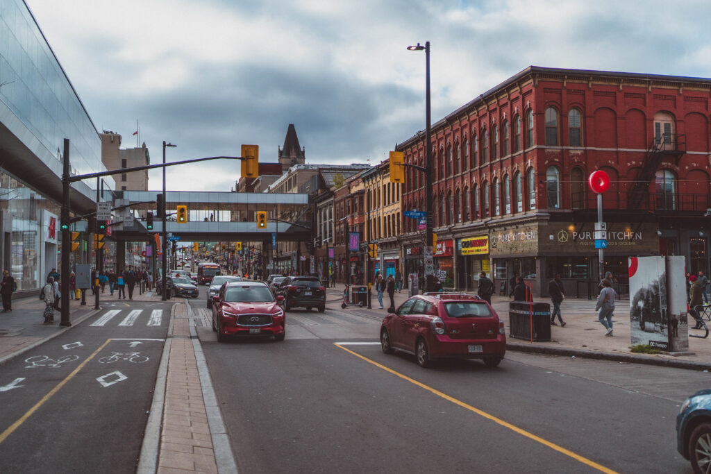 street in downtown ottawa
