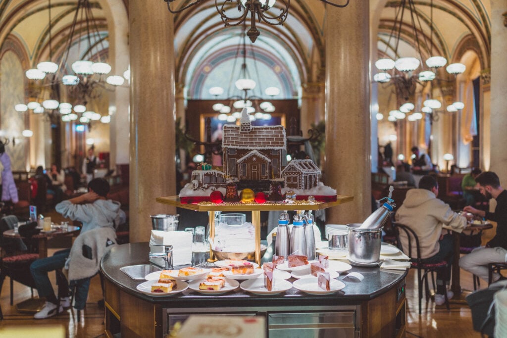 Café Central Vienna central pastry case