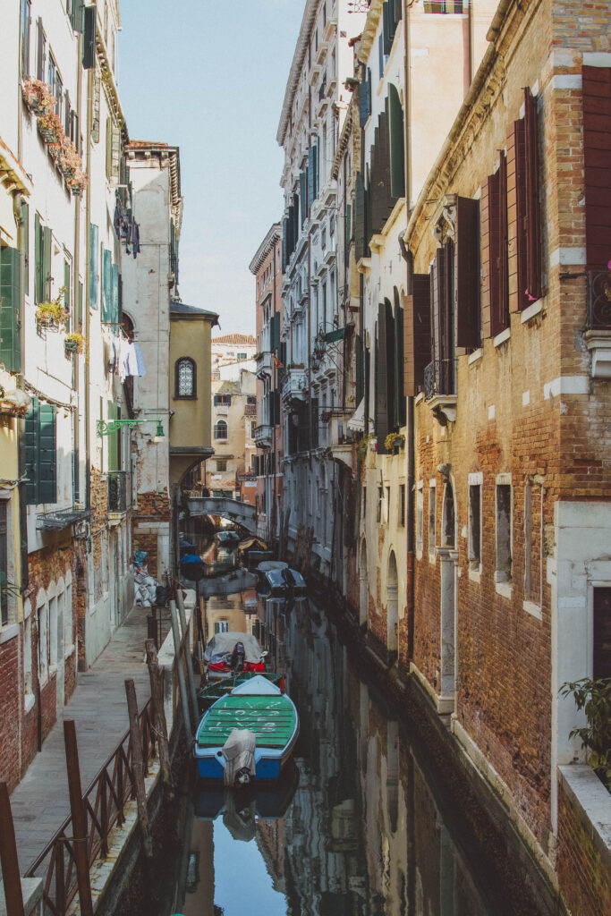 waterway between buildings in Venice