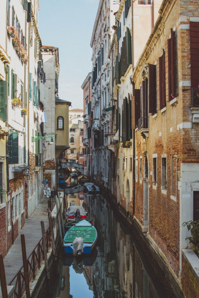 waterway between buildings in Venice
