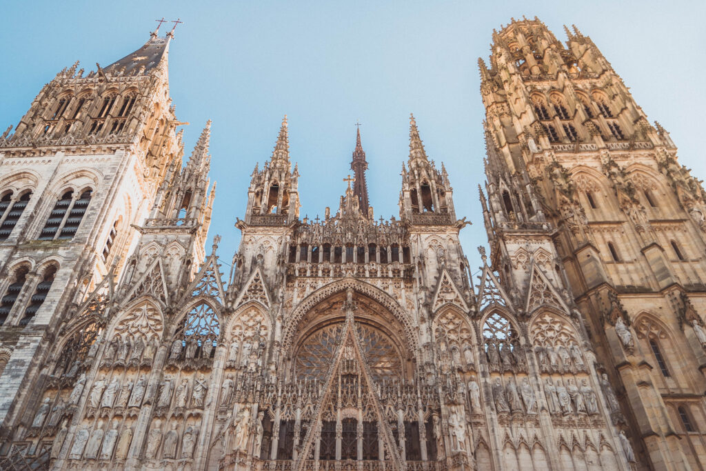 rouen's gothic cathedral during the daytime