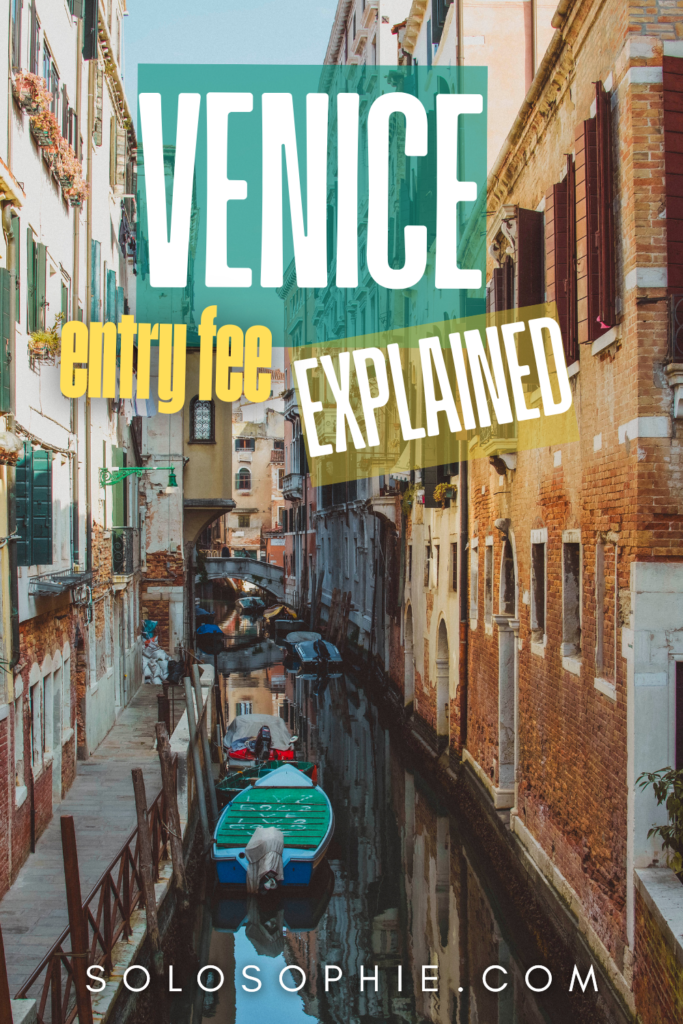 Venice entry fee explained