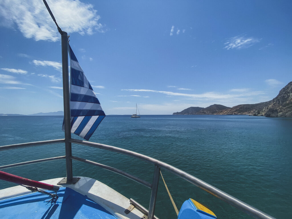 view from the boat trip in kos 