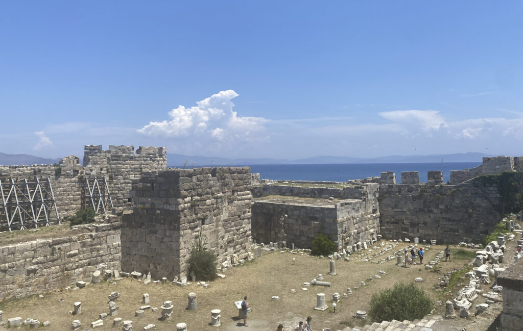 castle of the knights ruins in kos greece