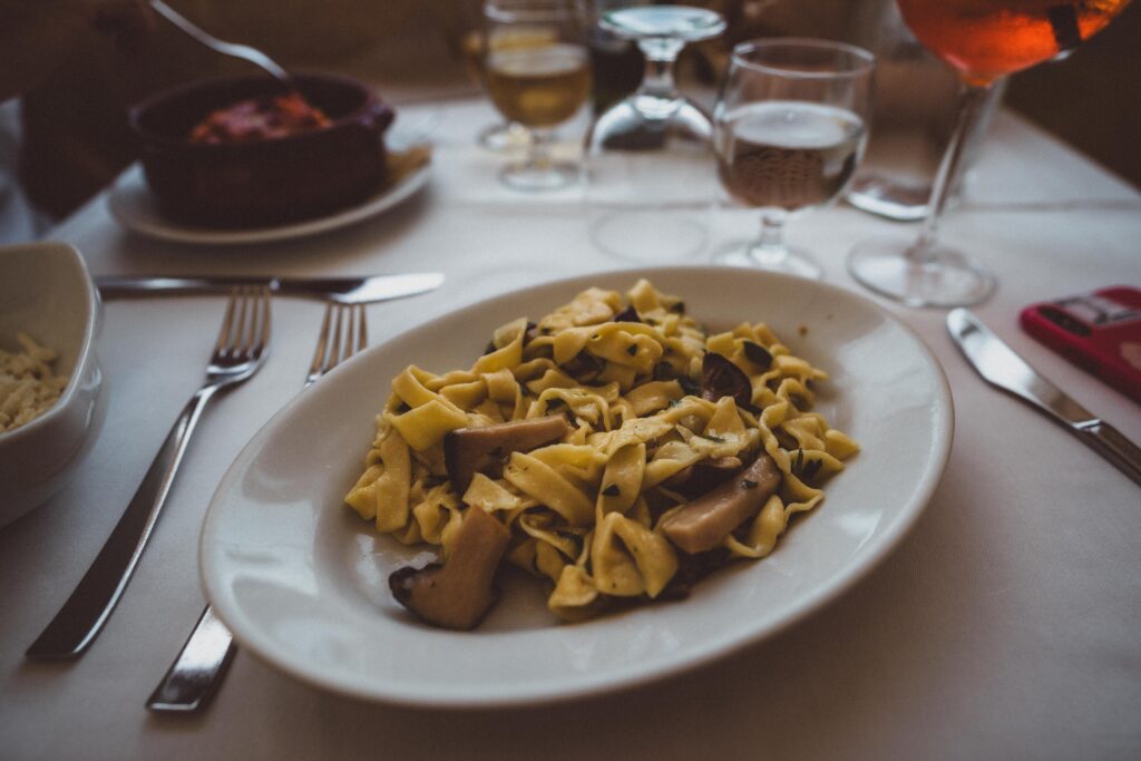 pasta dish in matera italy