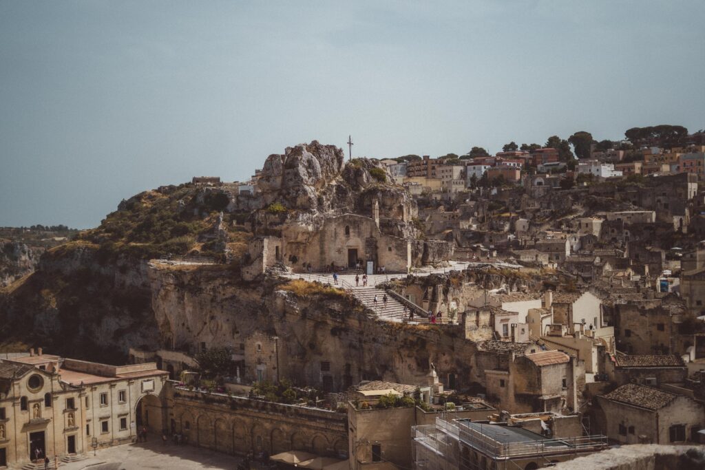 view of matera italy
