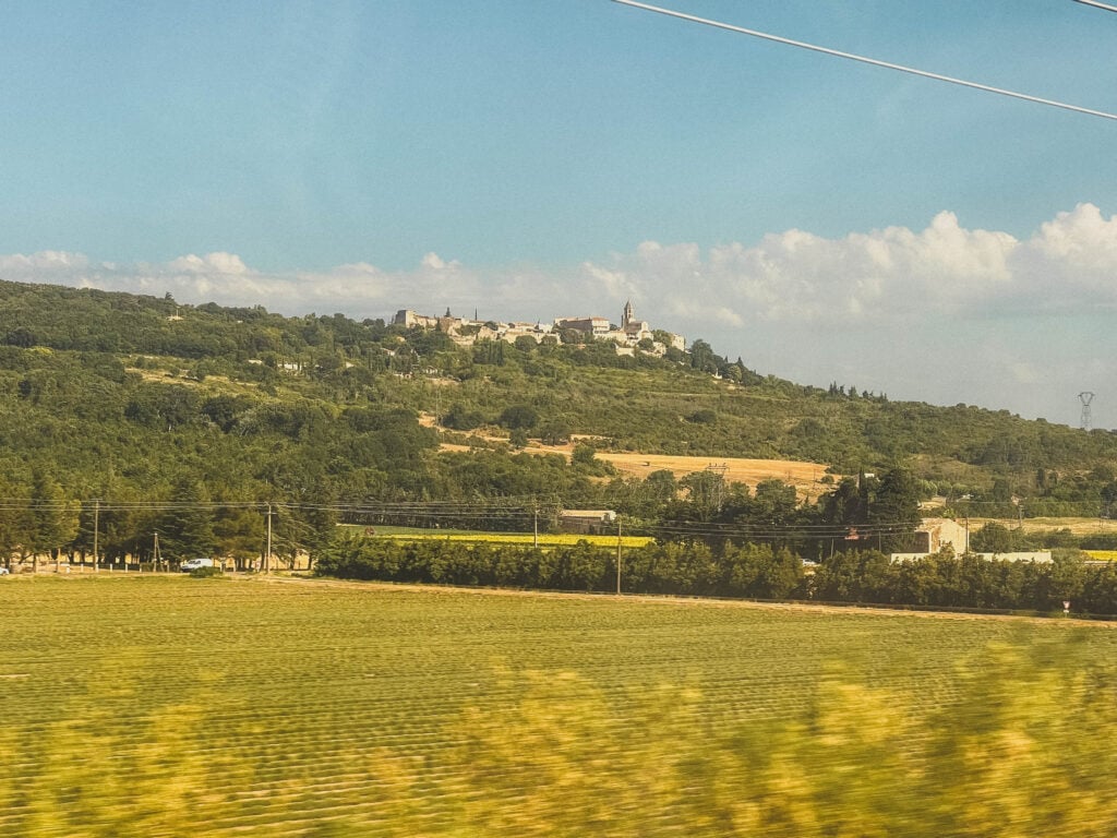 view from ouigo train