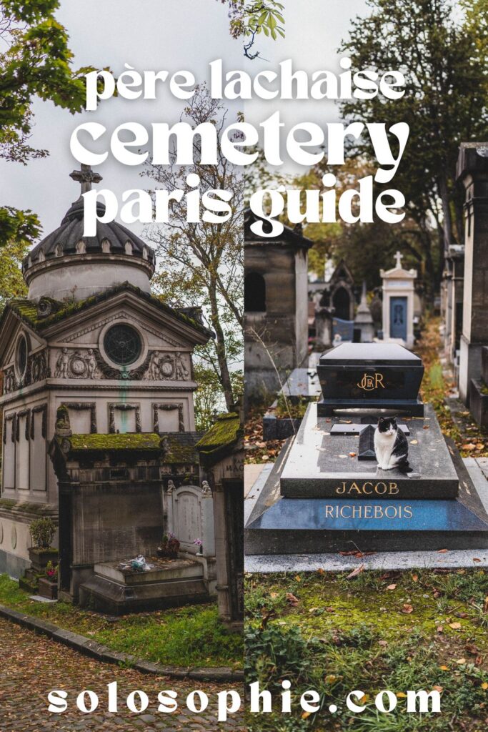 pere lachaise/ famous burials in pere lachaise cemetery paris france