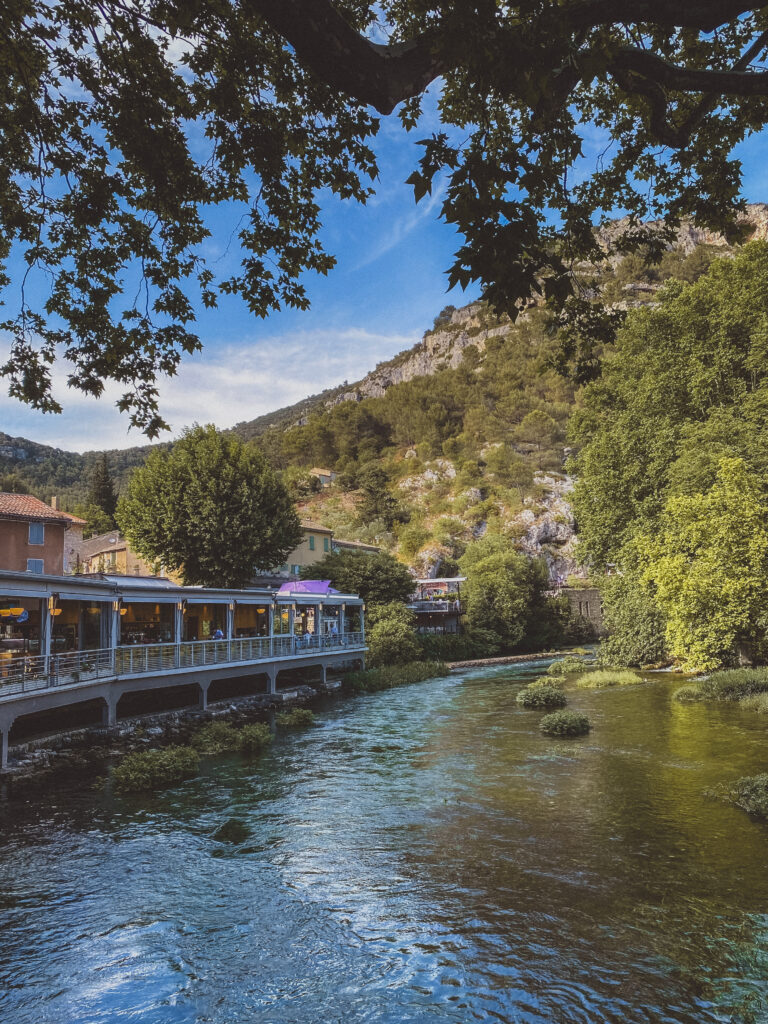 Fontaine de Vaucluse in provence region of france