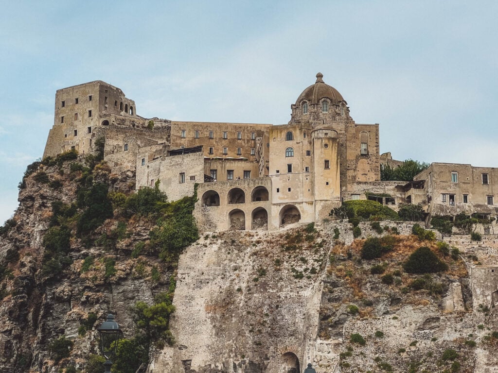 ischia castle from afar