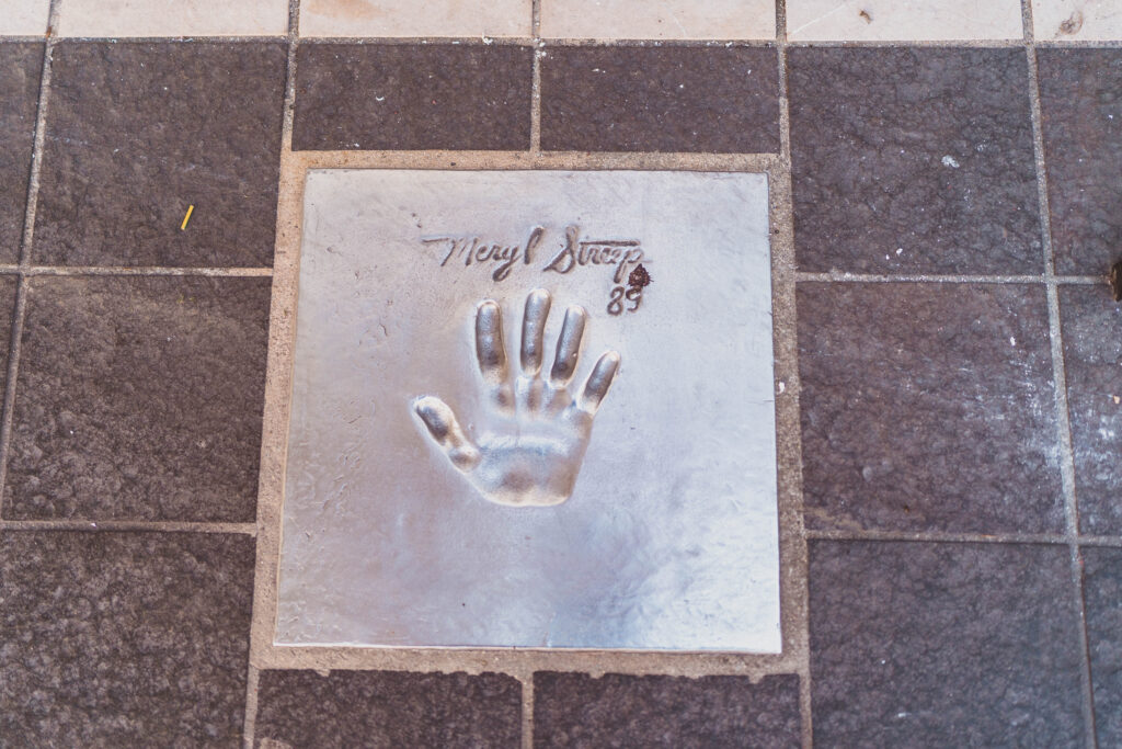 meryl street hand print