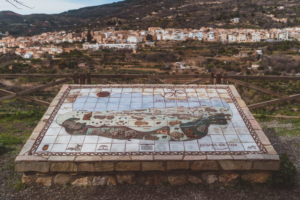 ceramic map of Lanjarón