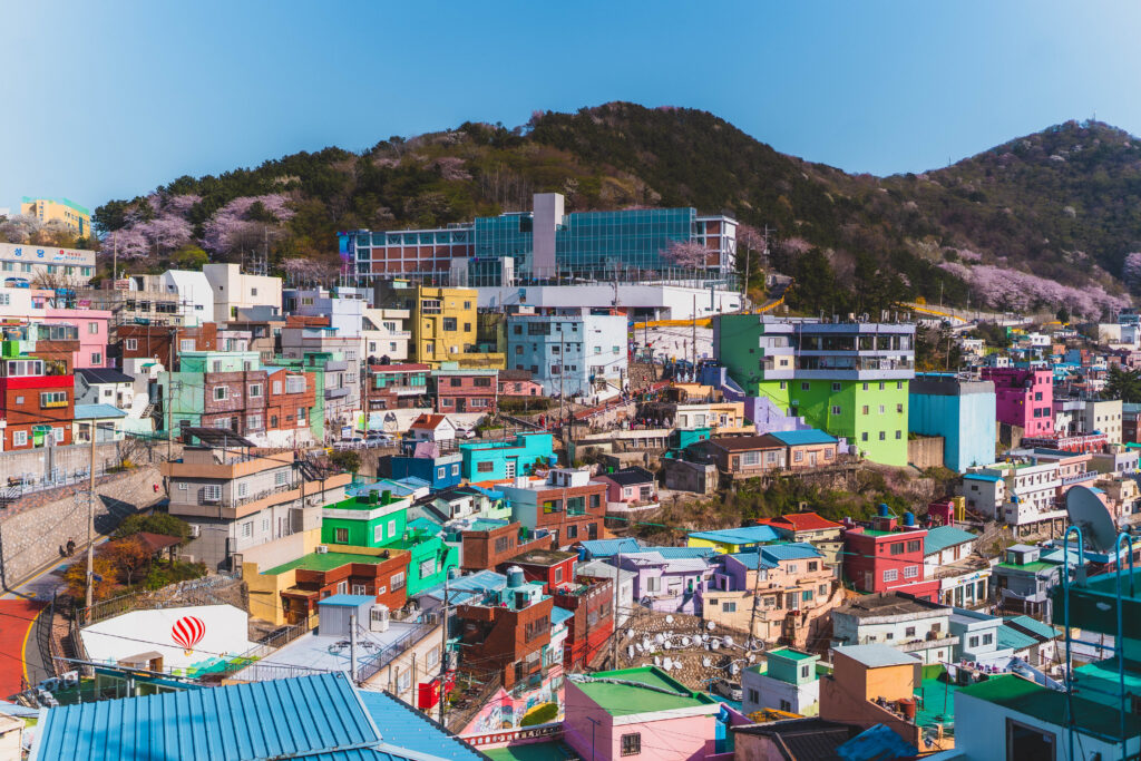 houses in gamcheon culture village