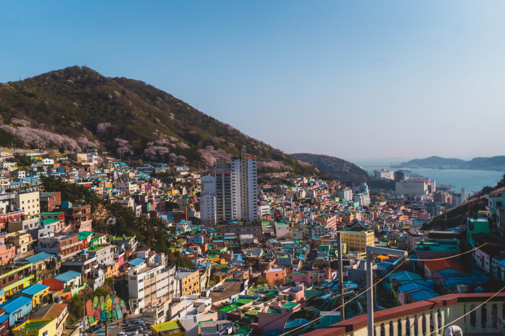 view over gamcheon culture village