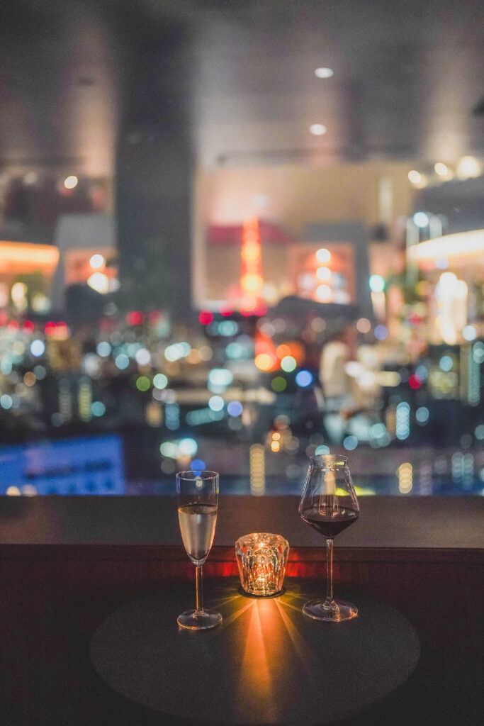 having a drink at the park hotel