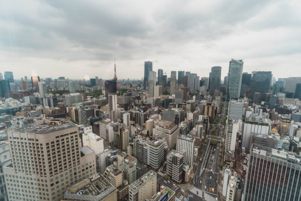 view from the park hotel tokyo