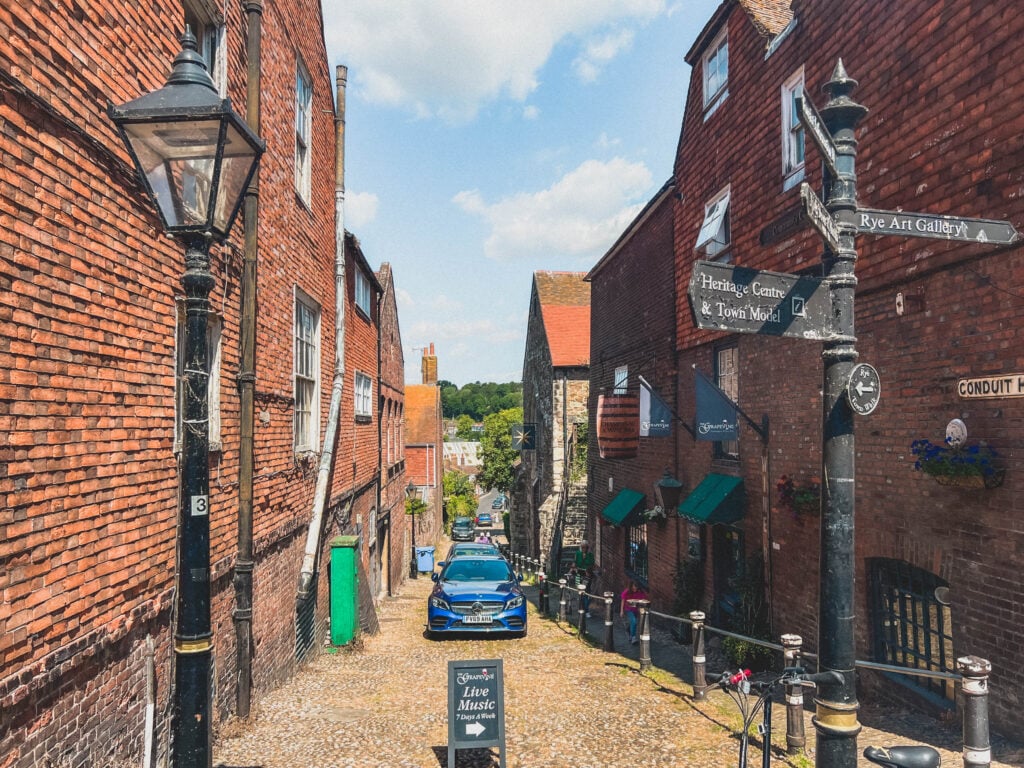 narrow street in rye
