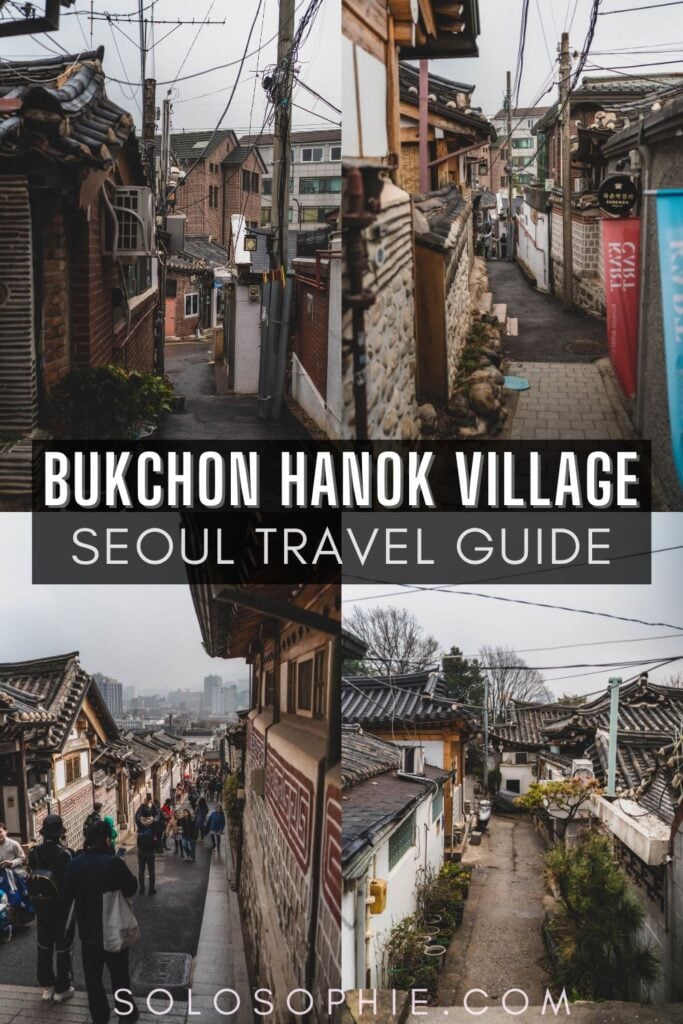 Bukchon Hanok Village/ visit a traditional south korean village in the heart of seoul south korea