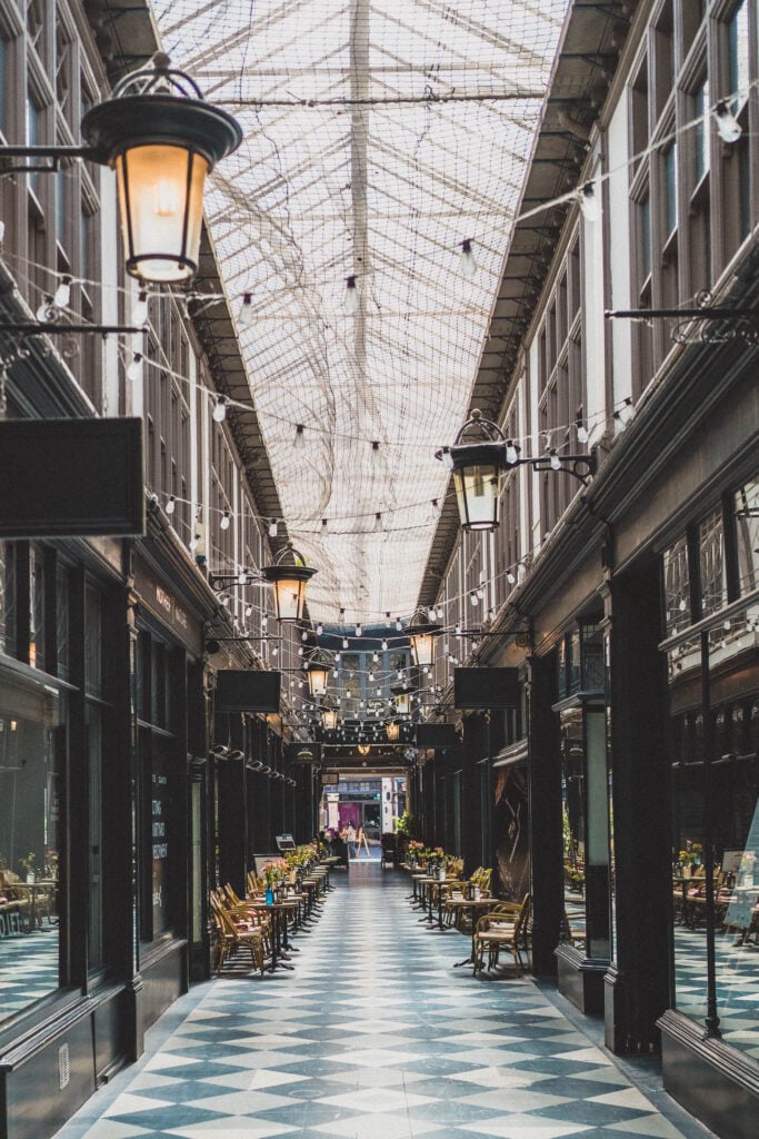 high street arcade in cardiff
