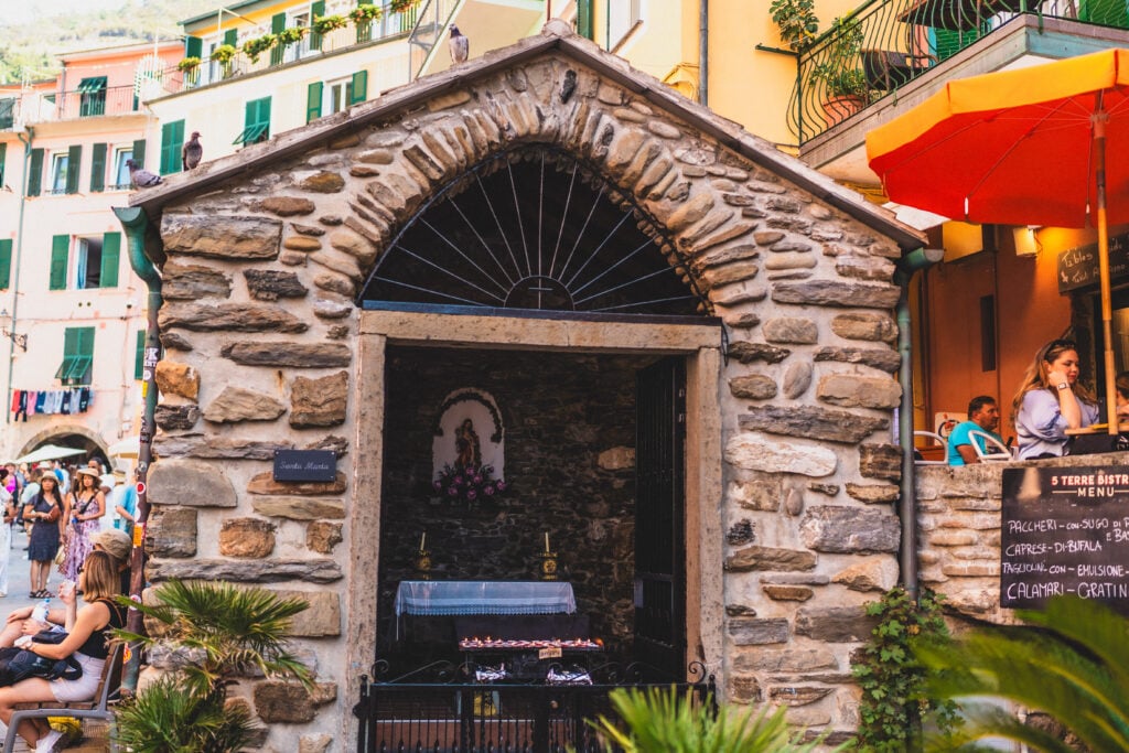shrine in vernazza