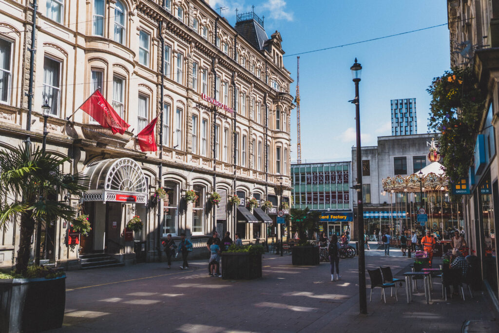 street in cardiff