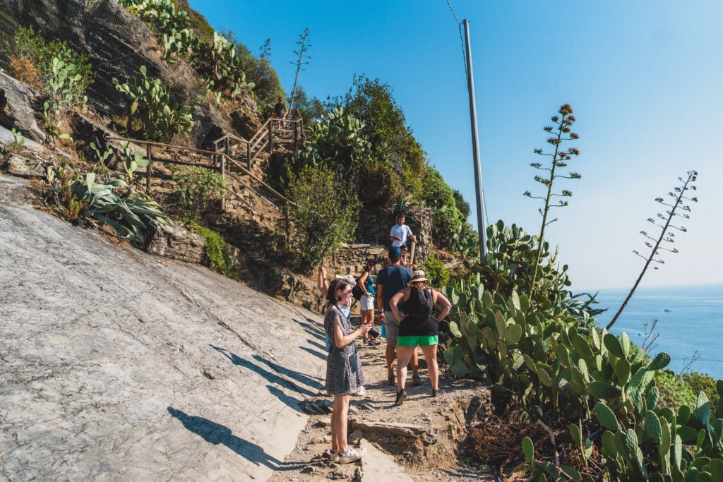 vernazza viewpoint taking a photo