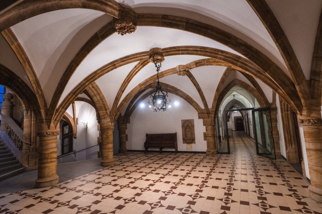 town hall interior vaults