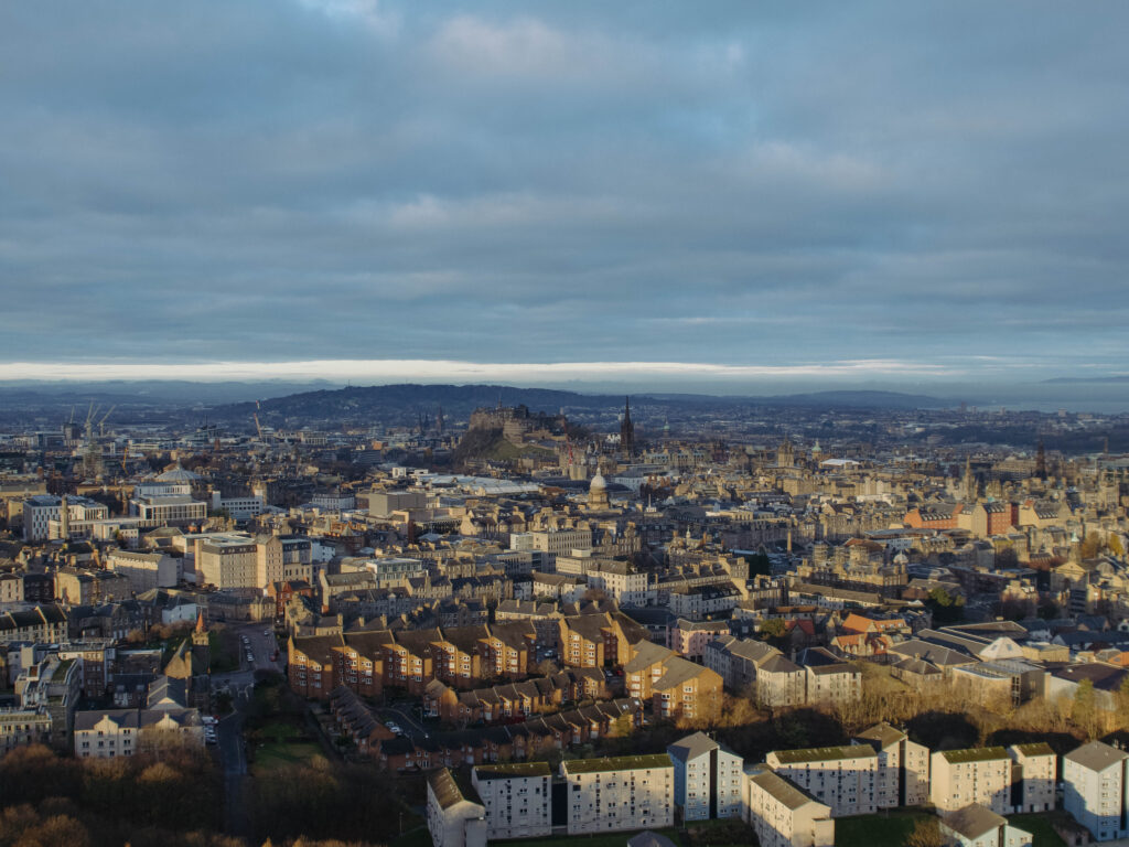 view of edinburgh city scotland