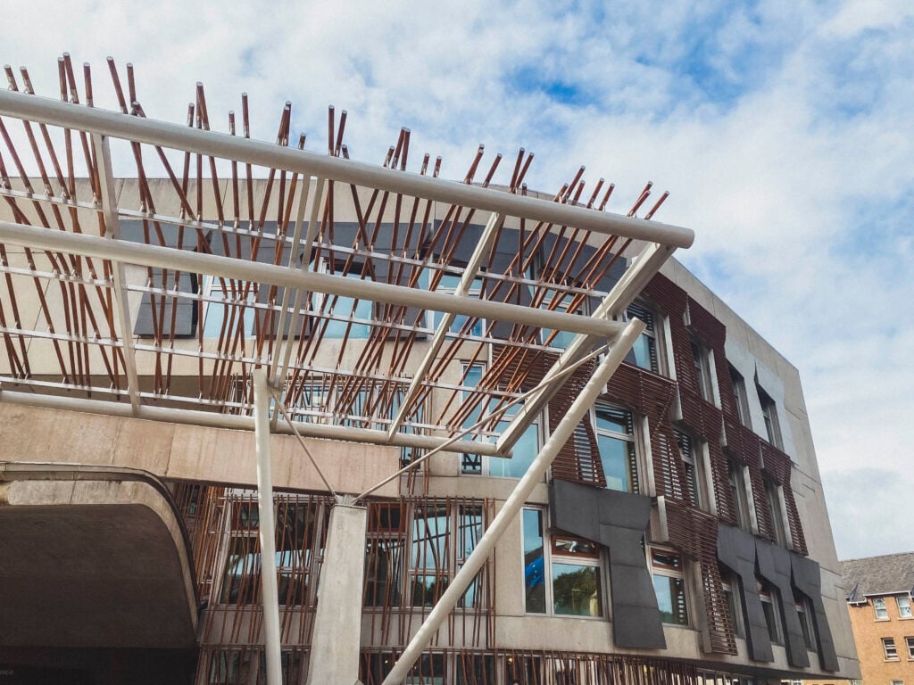 outside of scottish parliament