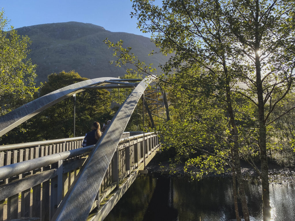 bridge at the start of Ben Nevis route to the summit