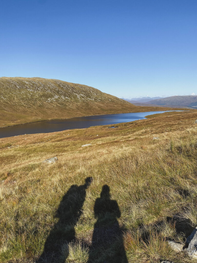 halfway point of Ben Nevis,  Lochan Meall an t-Suidhe, also known as the Halfway Lochan. 