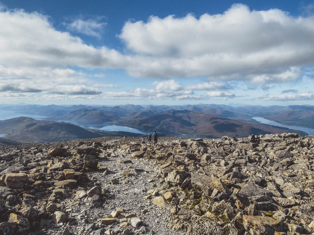 summit of Ben Nevis: the UK's tallest peak