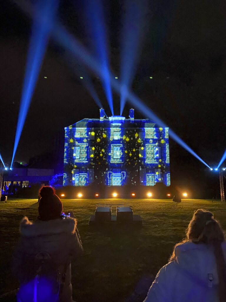 Edinburgh's botanic gardens light show, Christmas