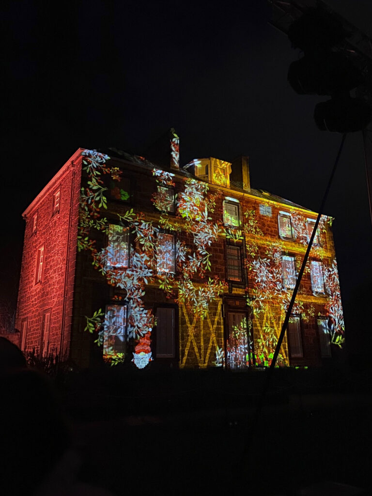 Edinburgh's botanic gardens light show, Christmas