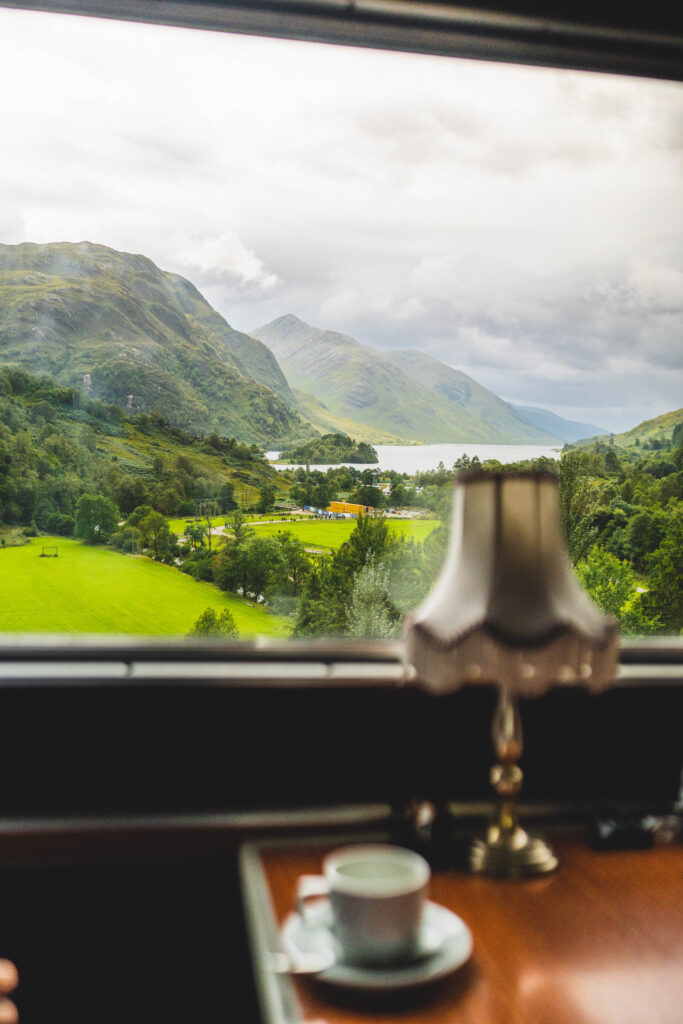 view from the jacobite train