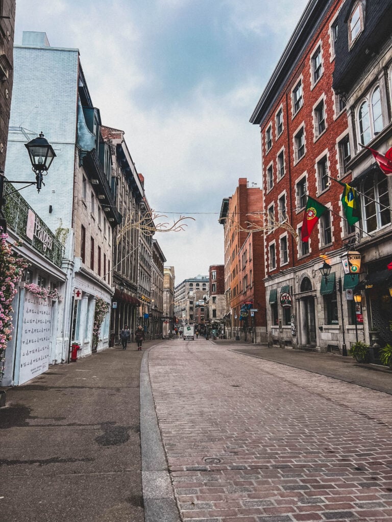 old street in montreal