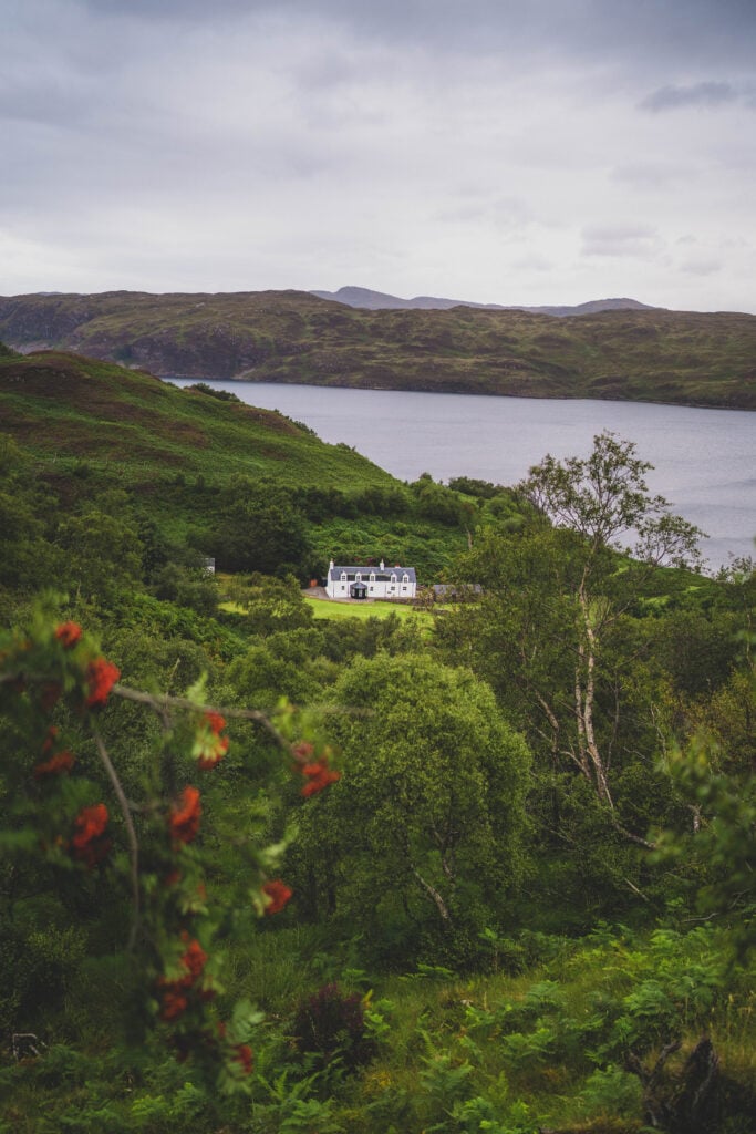 remote house in the scottish highlands