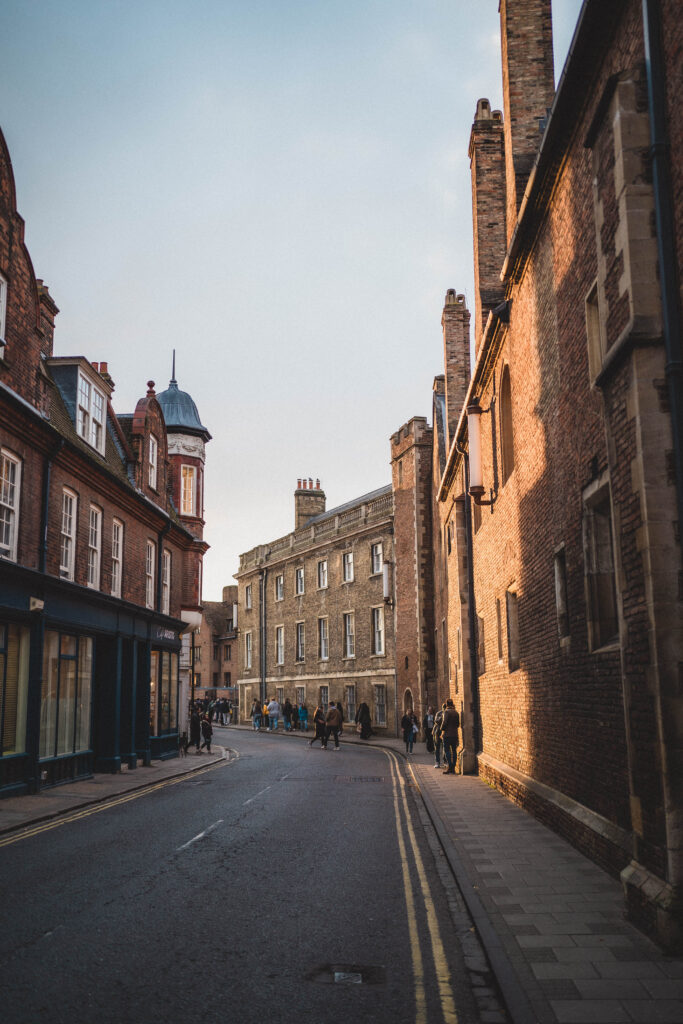 sunset street in cambridge