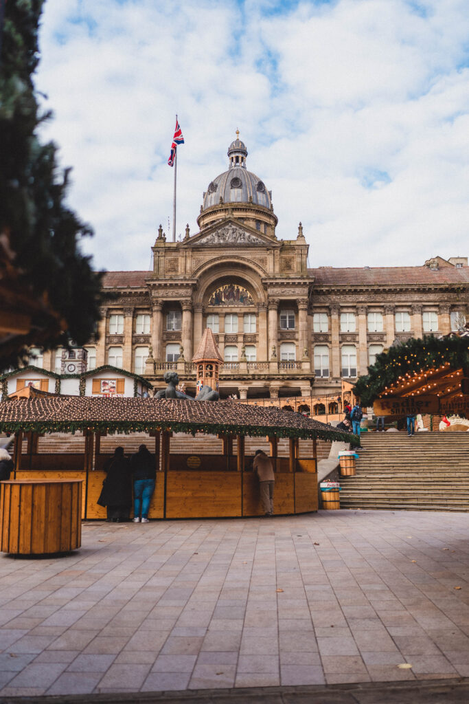 victoria square at christmas in birmingham