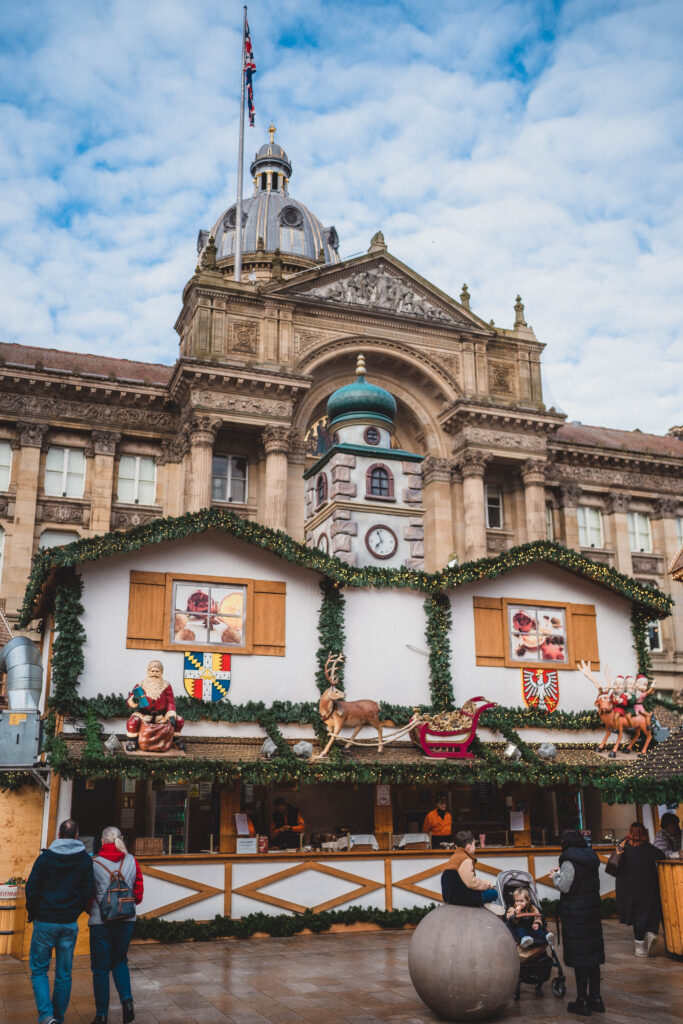 victoria square at christmas in birmingham