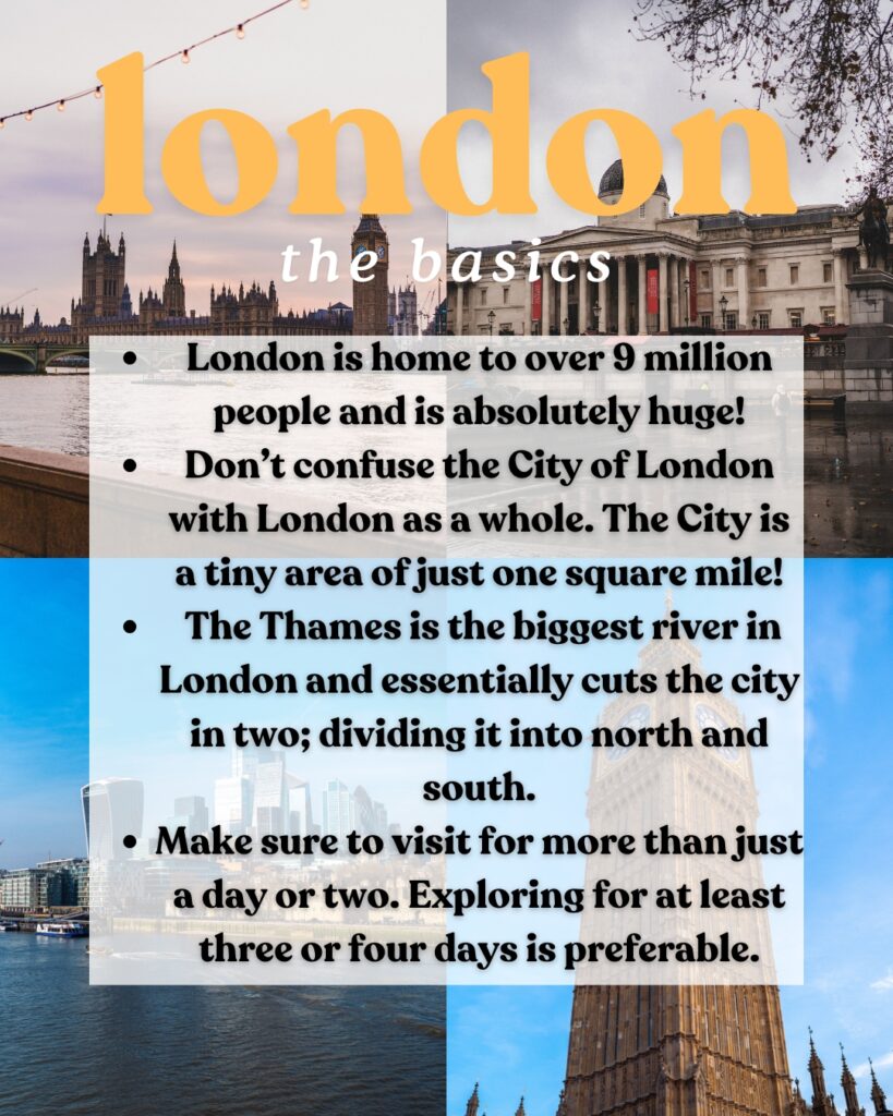 the basics of visiting london
