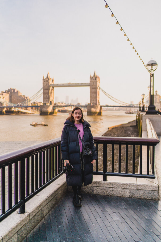 sophie nadeau at tower bridge