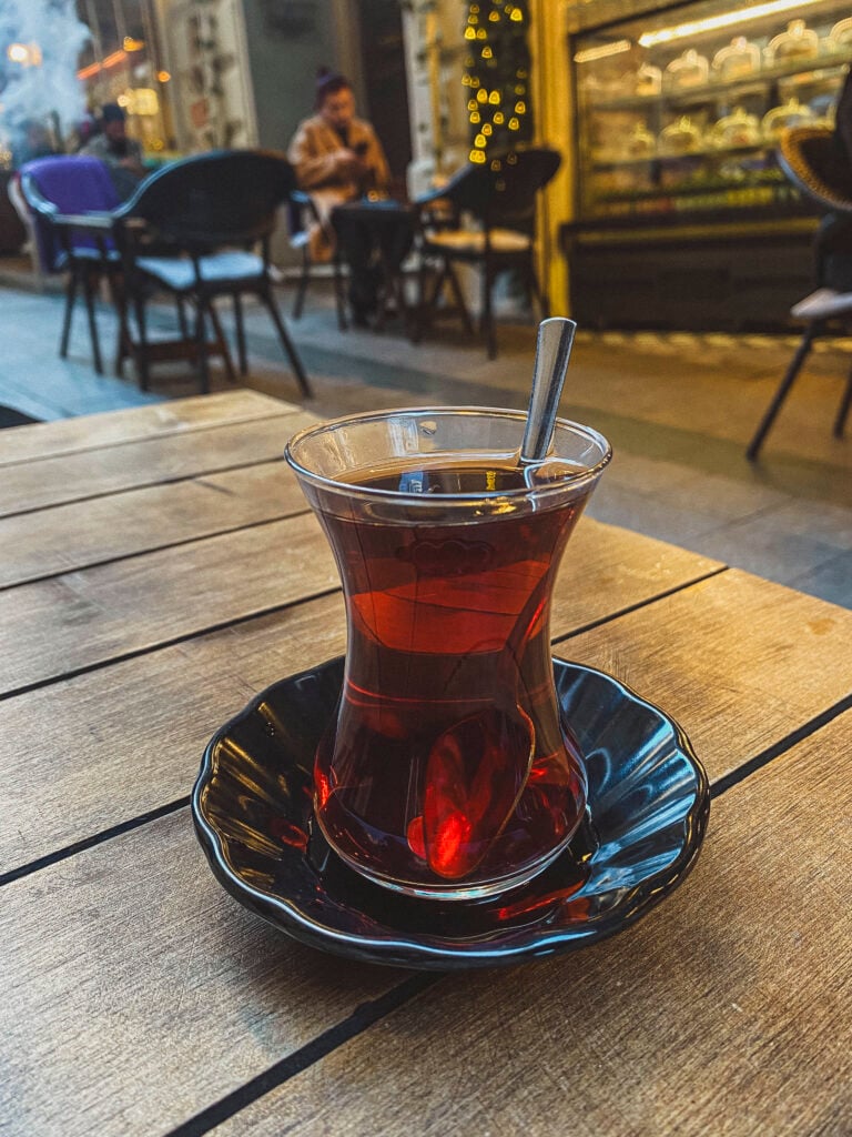 Traditional turkish tea glass