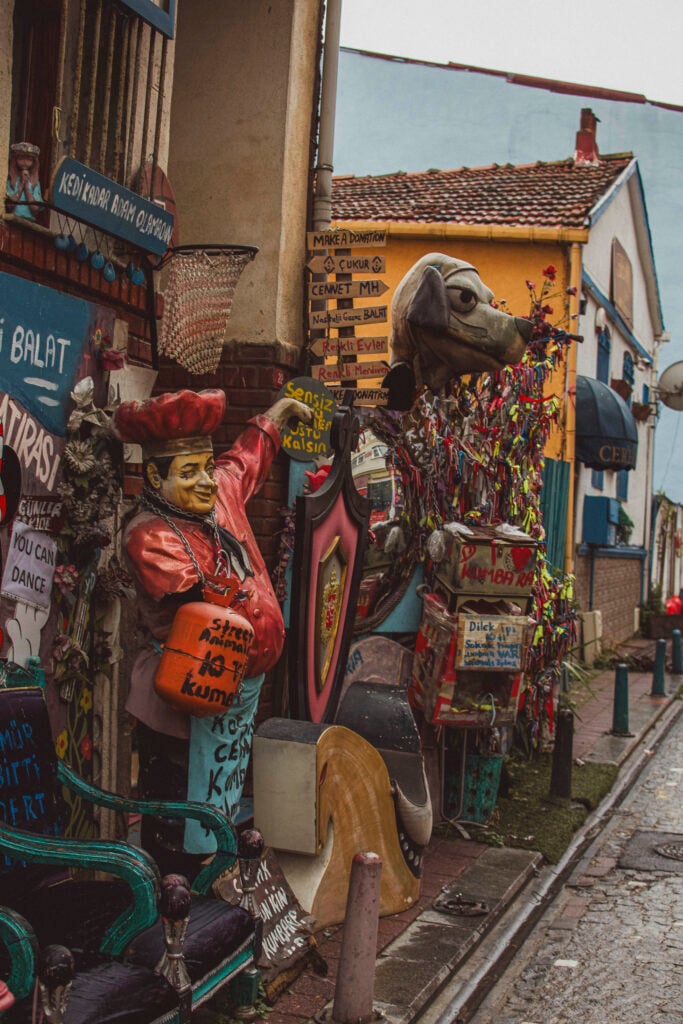 art installations in balat neighbourhood