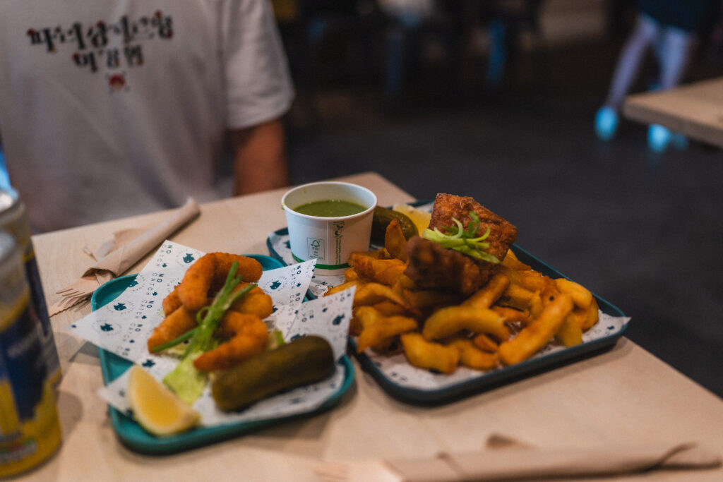 no catch fish and chips