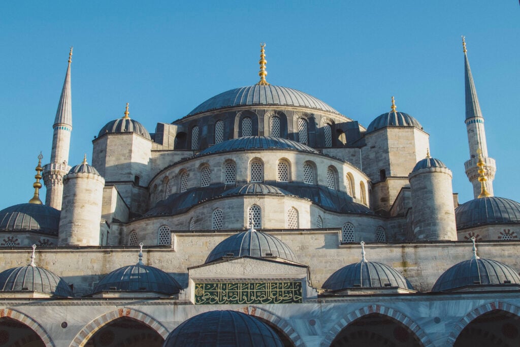 exterior of the Blue Mosque Istanbul