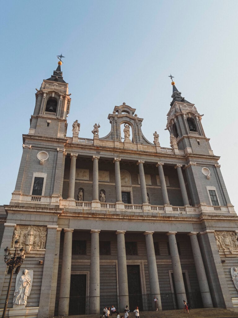 outside of the Almudena Cathedral