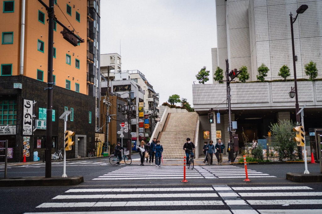 street in central tokyo