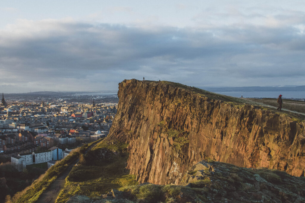 view overlooking Edinburgh from Arthur's Seat