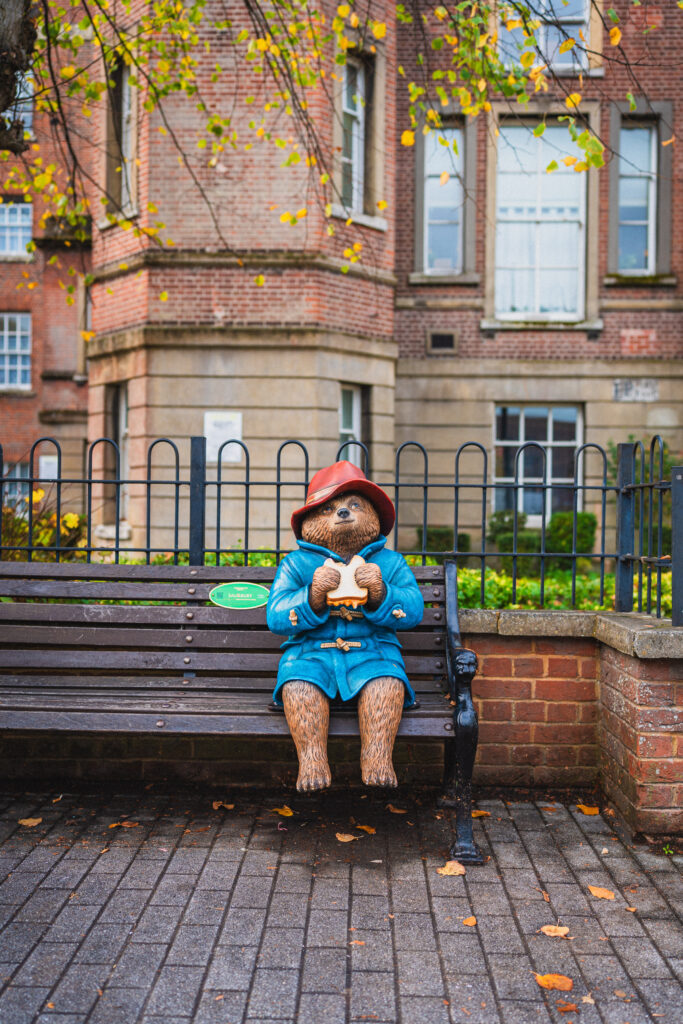 paddington bear statue